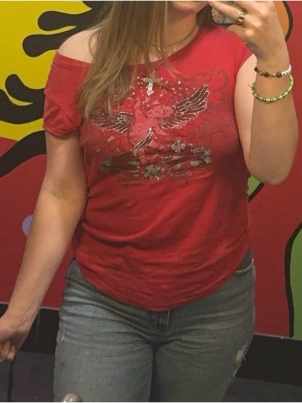 Red Graphic Women's Tee